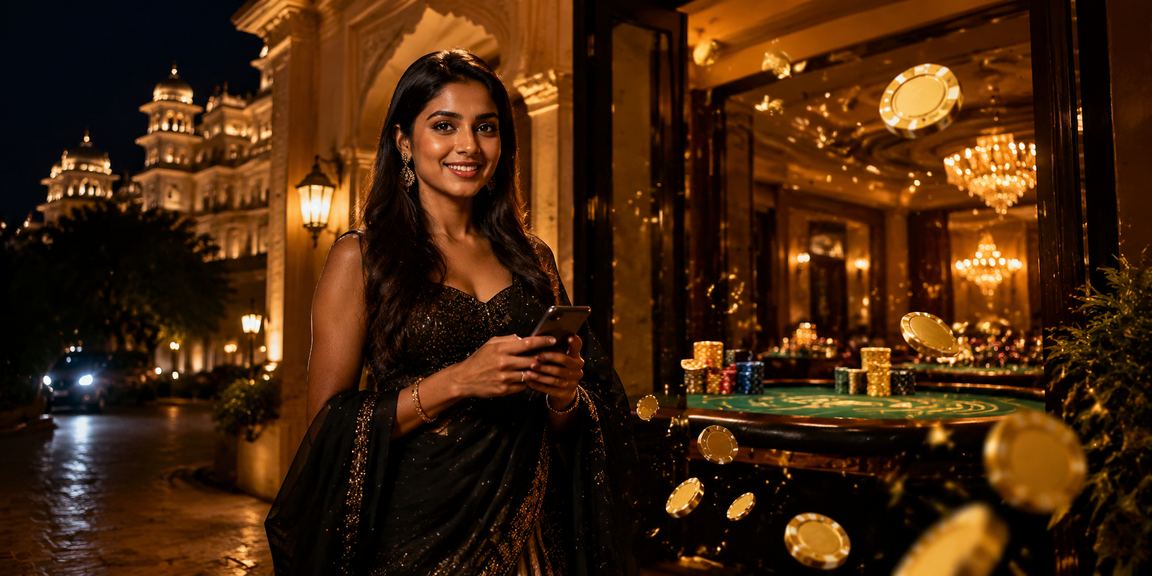 Indian mobile user accessing 1557 casino games on smartphone